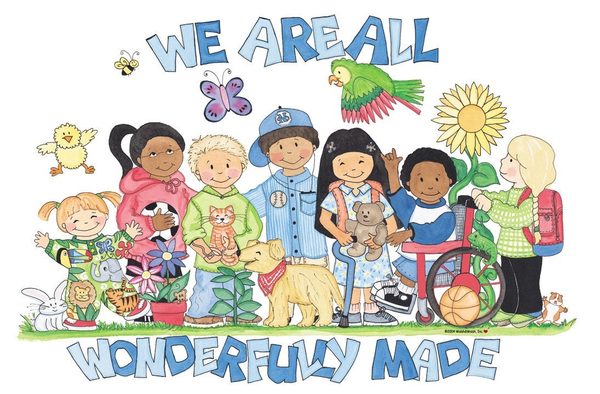 Wonderfully Made, watercolor illustration by Teresa Walsh